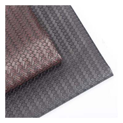 स्पॉट पीवीसी तिरछा बुनाई पैटर्न हैंडबैग असबाब पैकेजिंग वॉलेट बॉक्स जूते नोटबुक फ़ॉक्स लेदर फैब्रिक