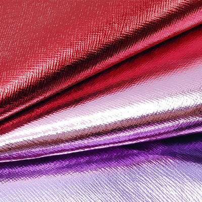 पीवीसी धातु फिल्म फिल्टर क्रॉस पैटर्न कृत्रिम सिंथेटिक लेदर हैंडबैग वॉलेट केस जूते नोटबुक फॉक्स लेदर फैब्रिक