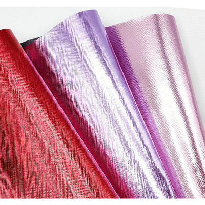 पीवीसी धातु फिल्म फिल्टर क्रॉस पैटर्न कृत्रिम सिंथेटिक लेदर हैंडबैग वॉलेट केस जूते नोटबुक फॉक्स लेदर फैब्रिक