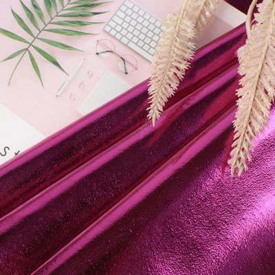 धातु फिल्म पीयू आर61 भेड़ अनाज सिंथेटिक चमड़े के कपड़े बटुआ बॉक्स जूते बैग नोटबुक नकली चमड़े के कपड़े