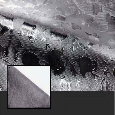 Wholesale PVC Highlights of 045 # Panda Grain Pattern Artificial Synthetic Leather Wallet Box Shoes Notebook Fabric