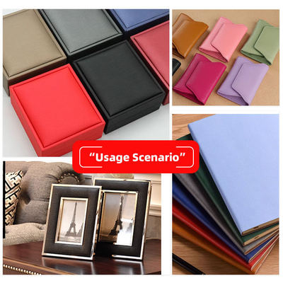 Imitation Suede PU Lining Sheepbuck Grain Synthetic Leather for Bag Belt Packing Notebook Faux Leather Fabric