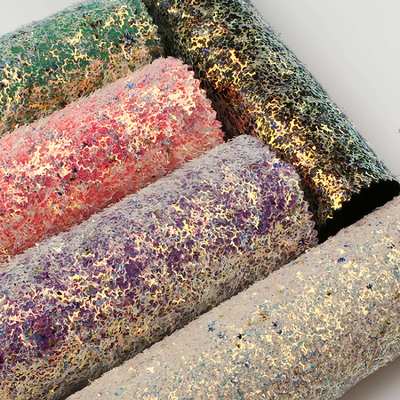 पीयू स्पार्कली चमकदार चमकदार कपड़े शीट चंकी सिंथेटिक चमड़े के लिए जूते बैग धनुष शिल्प टोपी नकली चमड़े के कपड़े