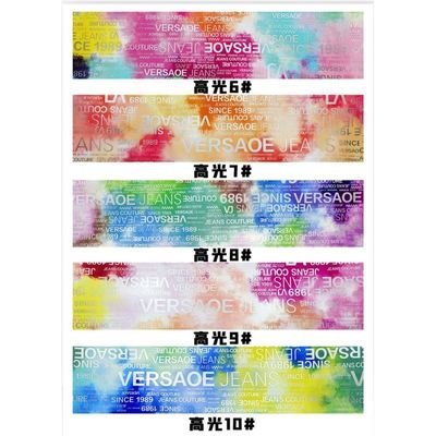 पीयू इंद्रधनुष अक्षर प्रिंट पत्रिका डिजाइन सिंथेटिक लेदर वाटरप्रूफ फॉक्स लेदर फैब्रिक लगेज बैग कॉस्मेटिक फर्नीचर/सोफा के लिए