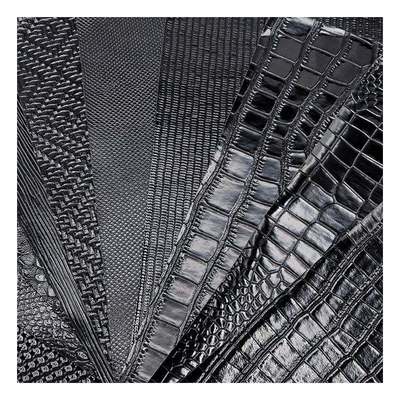 हाई-ग्लॉस पैटर्न पीवीसी सिंथेटिक लेदर एनिमल पैटर्न जूते बैग और बैग्स फ़ॉक्स लेदर फ़ैब्रिक