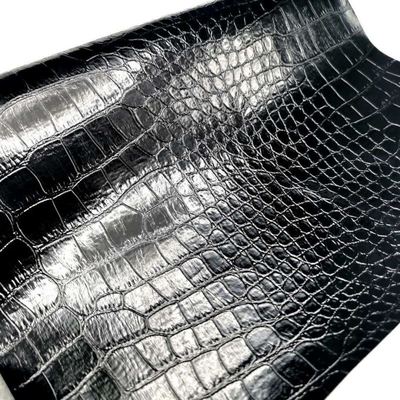 हाइलाइट मगरमच्छ पीवीसी सिंथेटिक चमड़े पशु पैटर्न जूते बैग और बक्से सस्ती कीमत नकली चमड़े के कपड़े
