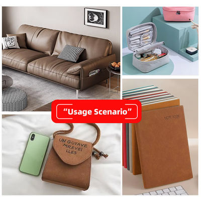 पीयू फ्रॉस्टेड शीपस्किन नबक ग्रेन सिंथेटिक लेदर बैग जूते वॉलेट सजावट नोटबुक केस फॉक्स लेदर फैब्रिक