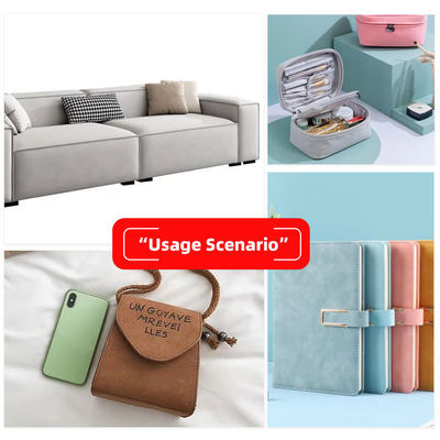 बैग जूते वॉलेट सजावट नोटबुक केस के लिए PU फ्रॉस्टेड यांगबक नुबक ग्रेन सिंथेटिक लेदर फैब्रिक