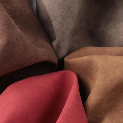 बैग जूते वॉलेट सजावट नोटबुक केस के लिए PU फ्रॉस्टेड यांगबक नुबक ग्रेन सिंथेटिक लेदर फैब्रिक