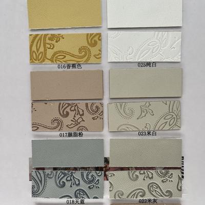 जूता बैग के लिए पु प्रेस सिंथेटिक चमड़े पैकेज टेबल मैट सिंथेटिक नकली चमड़े के कपड़े