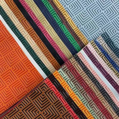 जूते के बैग टेबल मैट के लिए अनुकूलित PU विनाइल फैशन रंग परिवर्तन उभरा सिंथेटिक चमड़ा, नकली चमड़ा फैब्रिक