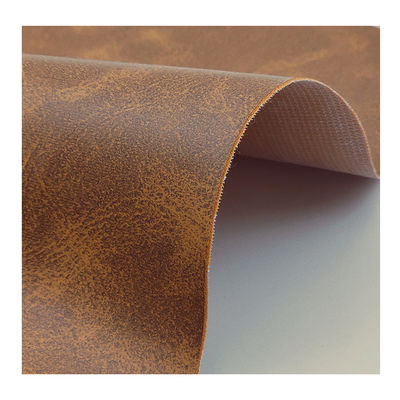 0.6mm Thickness 54/55" Width PVC Leather Faux Leather Fabric with 140cm Width for Multi-Application