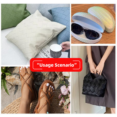 1.1mm Thickness 54/55" Width PVC Leather with 75 Colors for Placemat Decorate Sofa Handbag Faux Leather Fabric