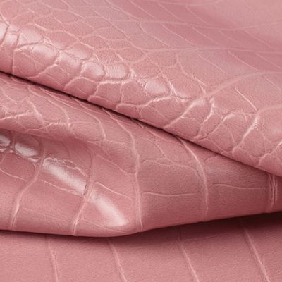 पीवीसी चमड़े का नकली चमड़े का कपड़ा पशु पैटर्न के साथ 137 सेमी चौड़ाई और डबल ब्रश बैक