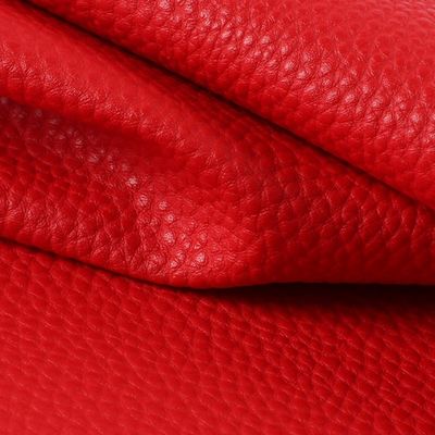 बैग और फर्नीचर के लिए डबल ब्रश बैकिंग और उभरा हुआ पैटर्न के साथ 58 रंगीन पीवीसी लेदर