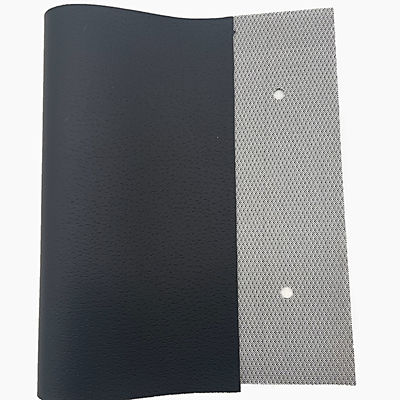 पीवीसी लेदर फॉक्स लेदर फैब्रिक 7 रंगों के साथ स्टॉक में, 50 गज MOQ और 100000 मीटर उत्पादन क्षमता