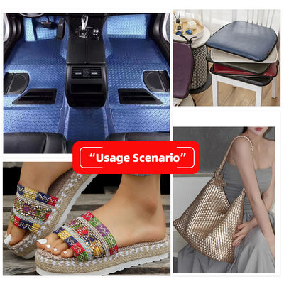 पीवीसी चमकदार उभरा घोंसला पैटर्न कार सीटों के लिए सिंथेटिक कृत्रिम चमड़े के कपड़े फुटबैग सोफे फर्नीचर