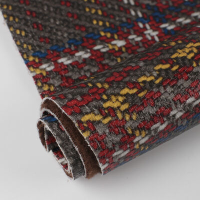 पीवीसी टेक कपड़े मुद्रित स्कॉटिश प्लेड बुनाई अनाज कृत्रिम सिंथेटिक चमड़े के बैग सोफा कार सीट बेल्ट जूता नकली चमड़े के कपड़े