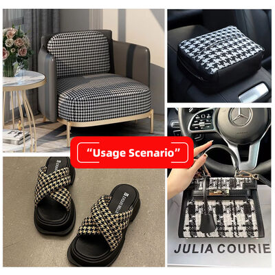 पीवीसी टेक कपड़े मुद्रित स्कॉटिश प्लेड बुनाई अनाज कृत्रिम सिंथेटिक चमड़े के बैग सोफा कार सीट बेल्ट जूता नकली चमड़े के कपड़े