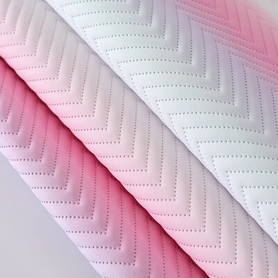 सोफा डेकोरेटिव बैग पैकिंग बॉक्स विनाइल फॉक्स लेदर फैब्रिक के लिए नई फैशन ग्रेडिएंट कलर प्रिंटेड पीयू सिंथेटिक आर्टिफिशियल लेदर