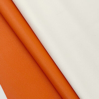 Factory Wholesale PVC 0.6mm Litchi Texture Faux Leather Embossed Artificial Synthetic Leather for Car Seat Bag Foot Decorative