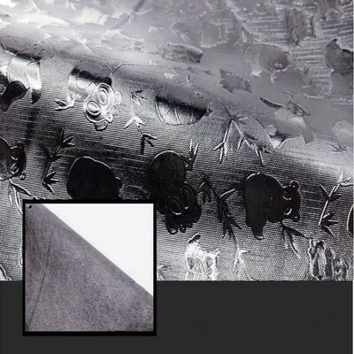 थोक पीवीसी हाइलाइट्स 045 # पांडा अनाज पैटर्न कृत्रिम सिंथेटिक चमड़ा वॉलेट बॉक्स जूते नोटबुक कपड़े