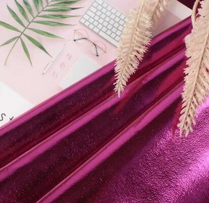 Metal Film PU R61 Sheep Grain Synthetic Leather Clothing Wallet Box Shoes Bag Notebook Faux Leather Fabric