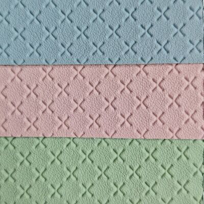 Hexagon Embossed Basketball Texture PVC Synthetic Leather Roll Artificial Leather for Bags Furniture Car Interior