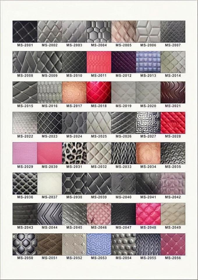 कस्टम पीवीसी कढ़ाईदार रजाईदार सिंथेटिक लेदर 6.0 मिमी पॉलीयूरेथेन फोम कार सीट कवर सोफा फॉक्स लेदर फैब्रिक के लिए 6