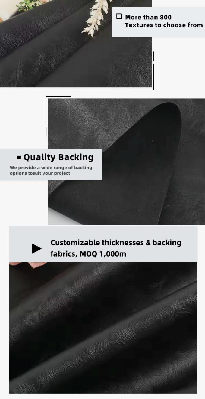 थोक डबल ब्रश बैकिंग पीवीसी विभिन्न उभरे हुए पैटर्न बैग सोफा के लिए कृत्रिम सिंथेटिक चमड़ा, नकली चमड़े की सामग्री 5