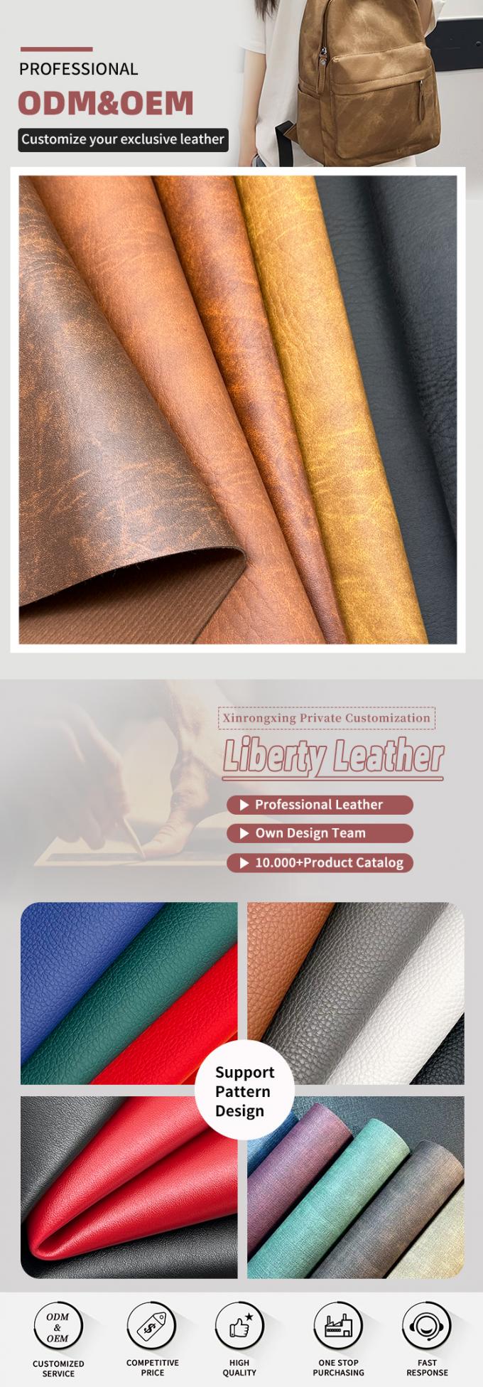 1.4 मिमी पीवीसी हाथी बनावट बैग के लिए सिंथेटिक कृत्रिम चमड़ा बटुआ घरेलू आपूर्ति सोफा नकली चमड़े की सामग्री 4