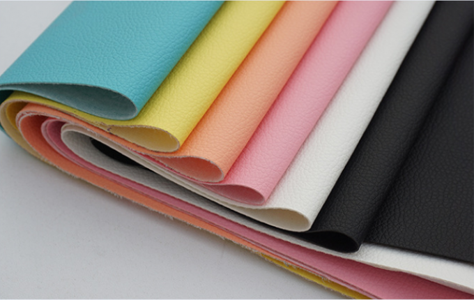 फर्नीचर के लिए पीवीसी लिची अनाज सिंथेटिक चमड़े 54 "चौड़ाई 8