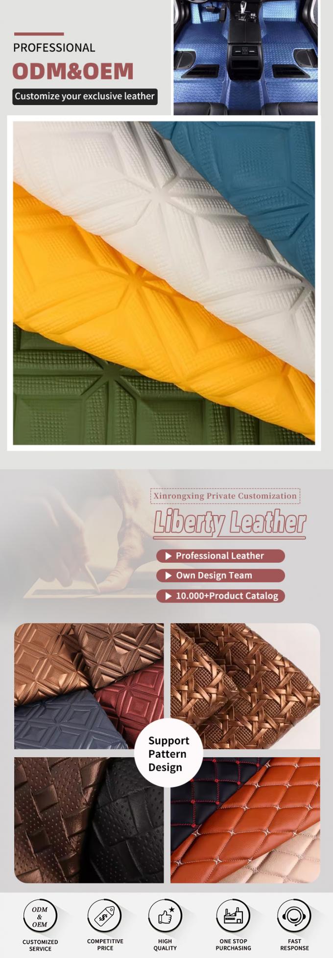 पीवीसी डायमंड रम्बस एम्बॉस्ड स्टाइल आर्टिफिशियल सिंथेटिक लेदर कार फुट कार सीट सोफा सजावट बैग फॉक्स लेदर फैब्रिक 4