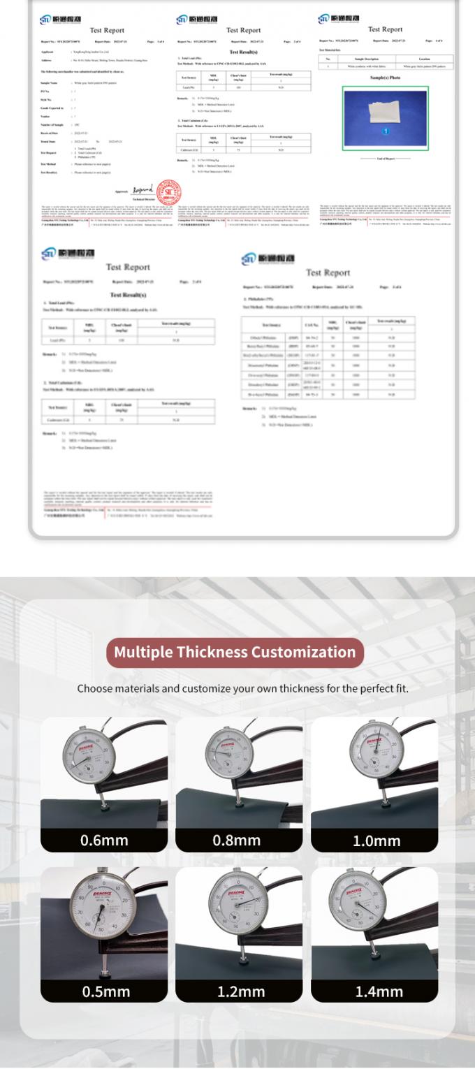 कस्टम रजाईदार पीवीसी लेदर कार फुट मैट 4.6 मिमी मोटा फोम पैडिंग के साथ, स्ट्रेची फिट, उभरा हुआ, कढ़ाई वाला कार सीट सोफा बैग के लिए 7