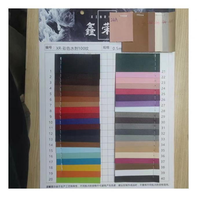 थोक पीवीसी फॉक्स लेदर वॉलेट बॉक्स जूते नोटबुक पिनहोल पैटर्न कृत्रिम सिंथेटिक लेदर फैब्रिक 16