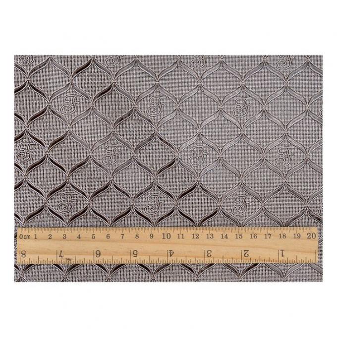 स्पॉट होलसेल पीवीसी ब्राइट ज्यामितीय पैटर्न कृत्रिम सिंथेटिक लेदर पैकेजिंग वॉलेट बॉक्स नोटबुक फॉक्स लेदर फैब्रिक 6