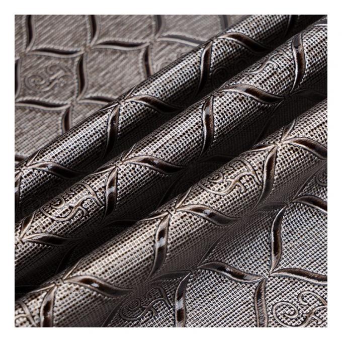 स्पॉट होलसेल पीवीसी ब्राइट ज्यामितीय पैटर्न कृत्रिम सिंथेटिक लेदर पैकेजिंग वॉलेट बॉक्स नोटबुक फॉक्स लेदर फैब्रिक 14