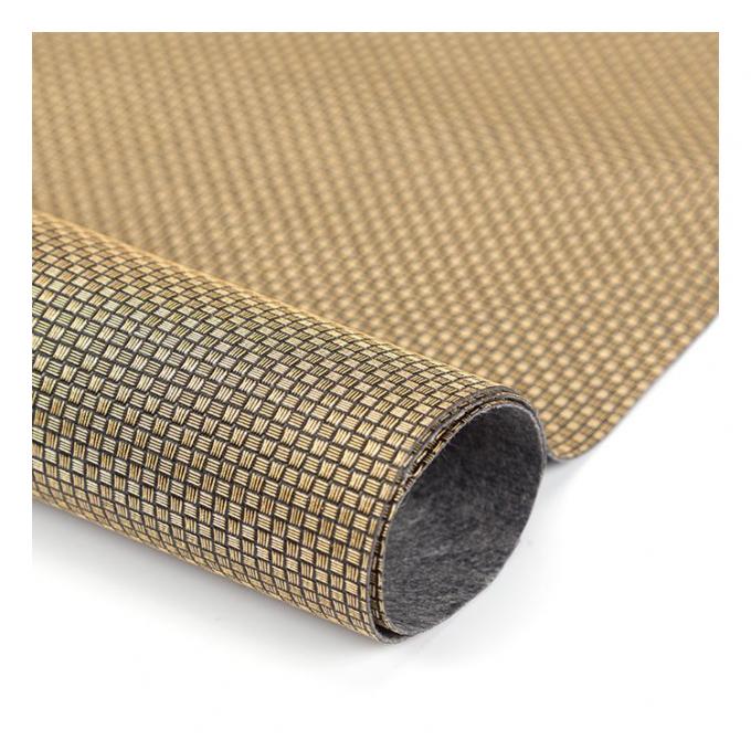 पीवीसी धातु मोती प्रकाश रंग छोटा बुनाई पैटर्न कृत्रिम सिंथेटिक पैकेजिंग वॉलेट बॉक्स जूते नोटबुक नकली चमड़ा कपड़ा 6