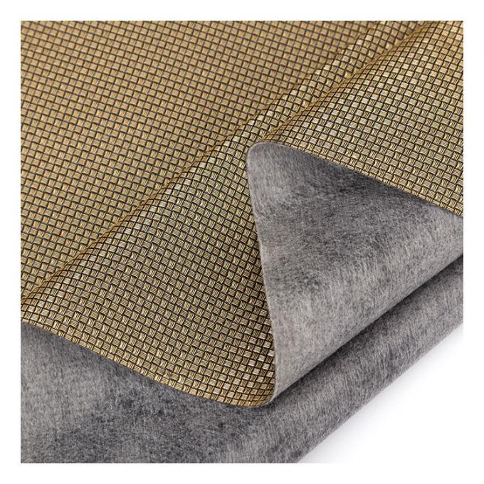 पीवीसी धातु मोती प्रकाश रंग छोटा बुनाई पैटर्न कृत्रिम सिंथेटिक पैकेजिंग वॉलेट बॉक्स जूते नोटबुक नकली चमड़ा कपड़ा 15