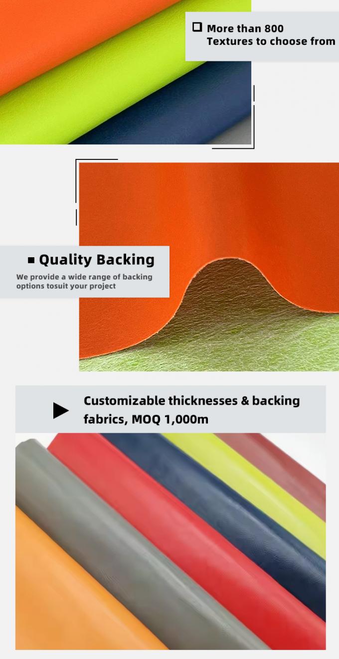 पीवीसी आर64 ग्रेन सिंथेटिक लेदर वॉलेट केस जूते नोटबुक लेदर फैब्रिक 5