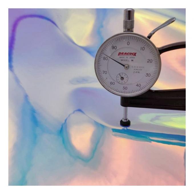 इंद्रधनुष पु होलोग्राफिक धातु रंगीन दर्पण चमड़े सिंथेटिक कृत्रिम नकली जूते मामले हैंडबैग नोटबुक चमड़े के कपड़े 10