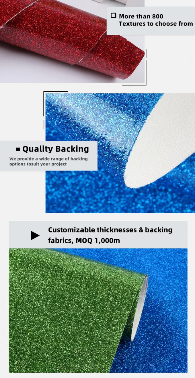 जूते के लिए पीयू लेपित फिल्म ग्लिटर कपड़े धनुष शिल्प नकली चमड़ा सिंथेटिक चमड़ा सोफा अस्तर आउटडोर के लिए जलरोधक खिंचाव 5