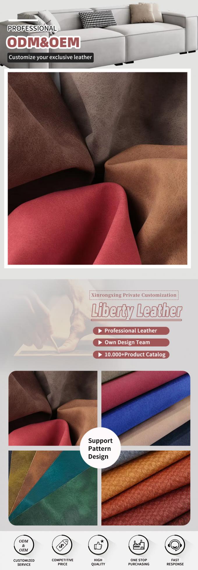 पीयू फ्रॉस्टेड शीपस्किन नबक ग्रेन सिंथेटिक लेदर बैग जूते वॉलेट सजावट नोटबुक केस फॉक्स लेदर फैब्रिक 4