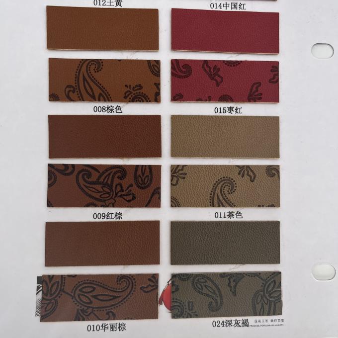 जूता बैग के लिए पु प्रेस सिंथेटिक चमड़े पैकेज टेबल मैट सिंथेटिक नकली चमड़े के कपड़े 11